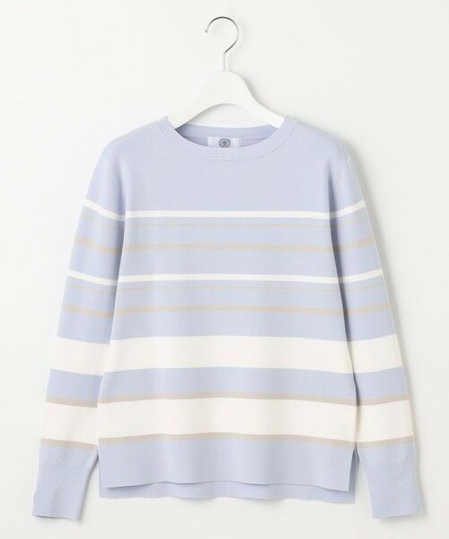 L size ONWARD(大きいサイズ) / エルサイズオンワード ニット・セーター | 【洗える】Rayon Stretch Border ニット | 詳細8