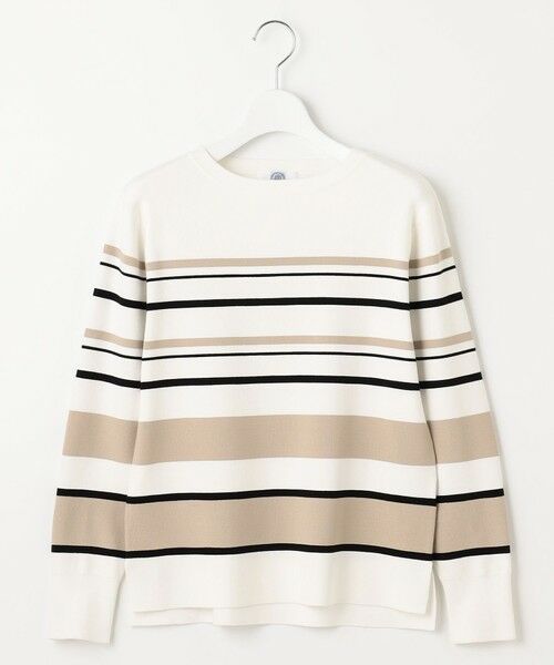 L size ONWARD(大きいサイズ) / エルサイズオンワード ニット・セーター | 【洗える】Rayon Stretch Border ニット | 詳細18