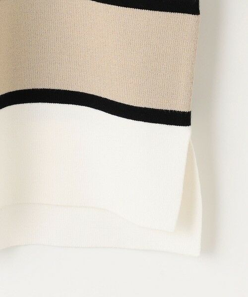 L size ONWARD(大きいサイズ) / エルサイズオンワード ニット・セーター | 【洗える】Rayon Stretch Border ニット | 詳細21