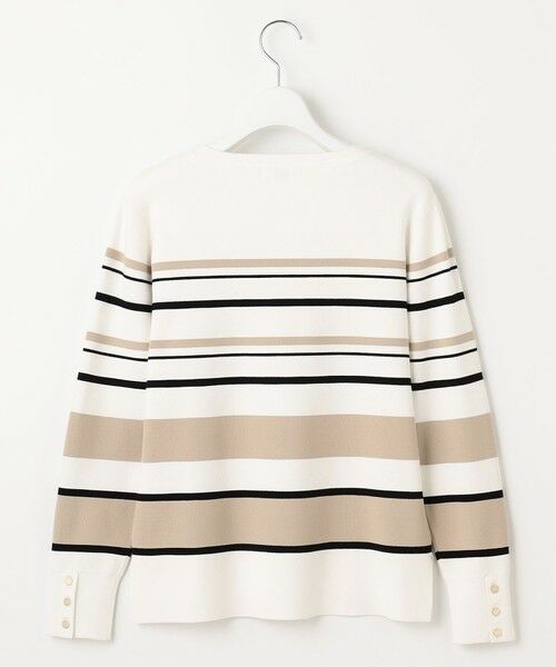 L size ONWARD(大きいサイズ) / エルサイズオンワード ニット・セーター | 【洗える】Rayon Stretch Border ニット | 詳細22