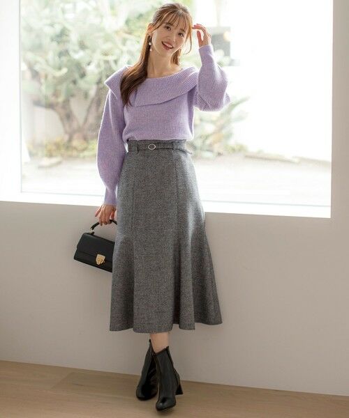 セール】 【洗える】オフショル ニット （ニット・セーター）｜L size