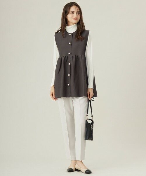 L size ONWARD(大きいサイズ) / エルサイズオンワード ニット・セーター | 【洗える】シルクウールリブタートルネック ニット | 詳細6