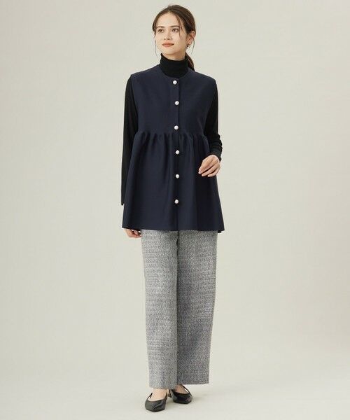 L size ONWARD(大きいサイズ) / エルサイズオンワード ニット・セーター | 【洗える】シルクウールリブタートルネック ニット | 詳細14