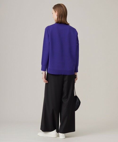 L size ONWARD(大きいサイズ) / エルサイズオンワード その他パンツ | 【洗える】 ウールヴィスコースストレッチ タックパンツ | 詳細7