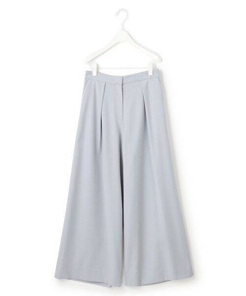 L size ONWARD(大きいサイズ) / エルサイズオンワード その他パンツ | 【洗える】 ウールヴィスコースストレッチ タックパンツ | 詳細24