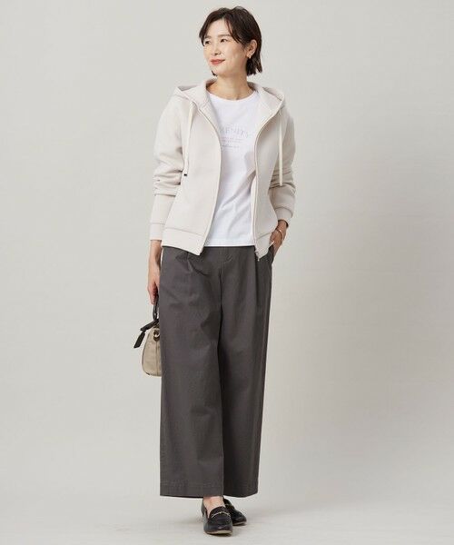 L size ONWARD(大きいサイズ) / エルサイズオンワード その他パンツ | 【洗える】20チノストレッチ ワイドパンツ | 詳細11