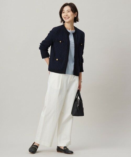 L size ONWARD(大きいサイズ) / エルサイズオンワード その他パンツ | 【洗える】20チノストレッチ ワイドパンツ | 詳細24