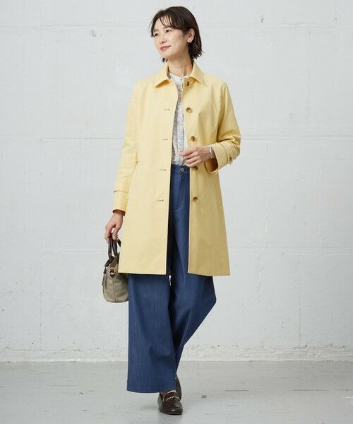 L size ONWARD(大きいサイズ) / エルサイズオンワード その他パンツ | 【洗える】セルロースシャンブレー ワイド パンツ | 詳細3