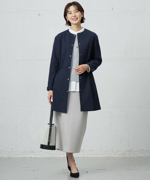 L size ONWARD(大きいサイズ) / エルサイズオンワード ミニ・ひざ丈スカート | 【洗える】ダンボールジャージー ナロー スカート | 詳細5