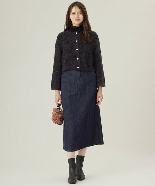 L size ONWARD(大きいサイズ) / エルサイズオンワード デニムスカート | 【洗える】ウスカルデニム スカート | 詳細2