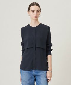 L size ONWARD(大きいサイズ) / エルサイズオンワード シャツ・ブラウス | 【UVケア・速乾・接触冷感・洗える】BackSatinAmunzen デザインブラウス