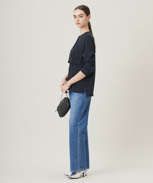 L size ONWARD(大きいサイズ) / エルサイズオンワード シャツ・ブラウス | 【UVケア・速乾・接触冷感・洗える】BackSatinAmunzen デザインブラウス | 詳細2