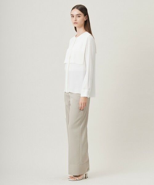 L size ONWARD(大きいサイズ) / エルサイズオンワード シャツ・ブラウス | 【UVケア・速乾・接触冷感・洗える】BackSatinAmunzen デザインブラウス | 詳細6