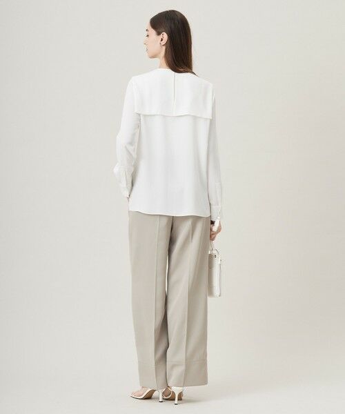 L size ONWARD(大きいサイズ) / エルサイズオンワード シャツ・ブラウス | 【UVケア・速乾・接触冷感・洗える】BackSatinAmunzen デザインブラウス | 詳細7