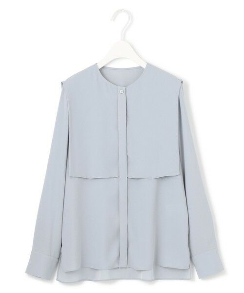 L size ONWARD(大きいサイズ) / エルサイズオンワード シャツ・ブラウス | 【UVケア・速乾・接触冷感・洗える】BackSatinAmunzen デザインブラウス | 詳細12