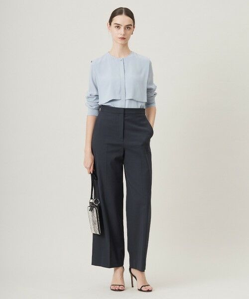 L size ONWARD(大きいサイズ) / エルサイズオンワード シャツ・ブラウス | 【UVケア・速乾・接触冷感・洗える】BackSatinAmunzen デザインブラウス | 詳細9