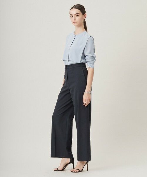 L size ONWARD(大きいサイズ) / エルサイズオンワード シャツ・ブラウス | 【UVケア・速乾・接触冷感・洗える】BackSatinAmunzen デザインブラウス | 詳細10