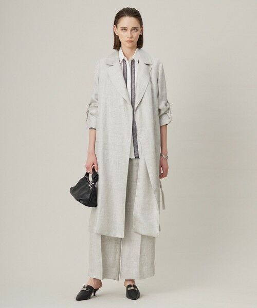 L size ONWARD(大きいサイズ) / エルサイズオンワード シャツ・ブラウス | 【日本製】 コットンリネンタンブラー ブラウス | 詳細4