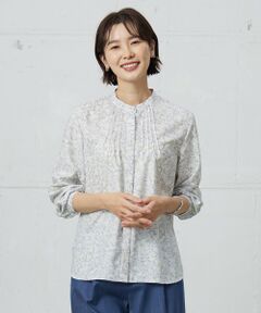 L size ONWARD(大きいサイズ) / エルサイズオンワード シャツ・ブラウス | 【洗える】ポリエチレンスパンブロードフラワープリント ブラウス