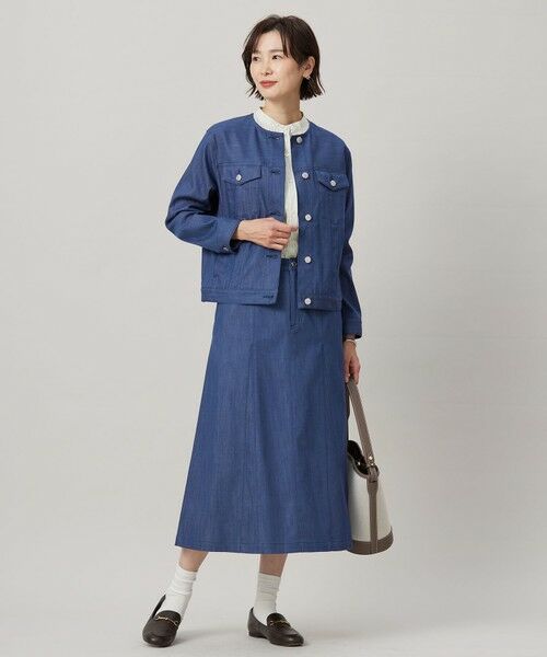 L size ONWARD(大きいサイズ) / エルサイズオンワード シャツ・ブラウス | 【洗える】BEZ VEGA バンドカラー ブラウス | 詳細8