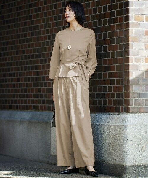 L size ONWARD(大きいサイズ) / エルサイズオンワード シャツ・ブラウス | 【セットアップ対応・洗える】ドレープツイルプルオーバー ブラウス | 詳細2