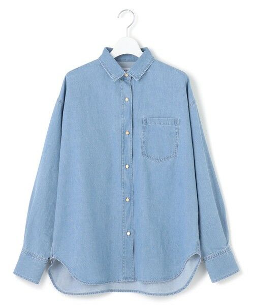 L size ONWARD(大きいサイズ) / エルサイズオンワード シャツ・ブラウス | 【洗える】ライトダンガリー 2WAY シャツ | 詳細9