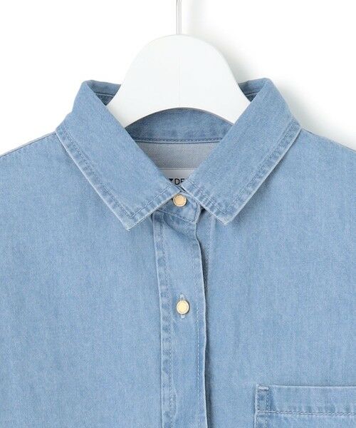 L size ONWARD(大きいサイズ) / エルサイズオンワード シャツ・ブラウス | 【洗える】ライトダンガリー 2WAY シャツ | 詳細11