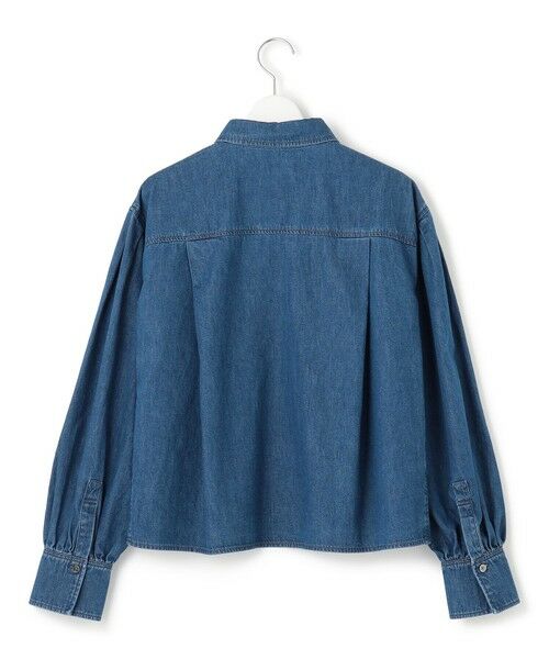 L size ONWARD(大きいサイズ) / エルサイズオンワード シャツ・ブラウス | 【Oggi3月号掲載/洗える】ライトダンガリー クロップド ボリュームスリーブ シャツ | 詳細20