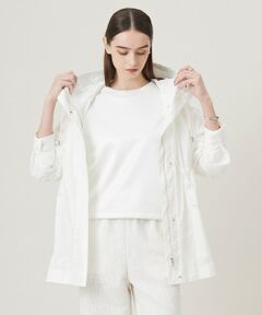 L size ONWARD(大きいサイズ) / エルサイズオンワード ミリタリージャケット・コート | 【撥水加工】メモリーストレッチタフタ マウンテンパーカー