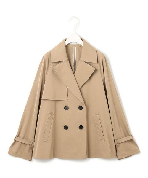 L size ONWARD(大きいサイズ) / エルサイズオンワード トレンチコート | トリアセコットンギャバジン ショートトレンチコート | 詳細13