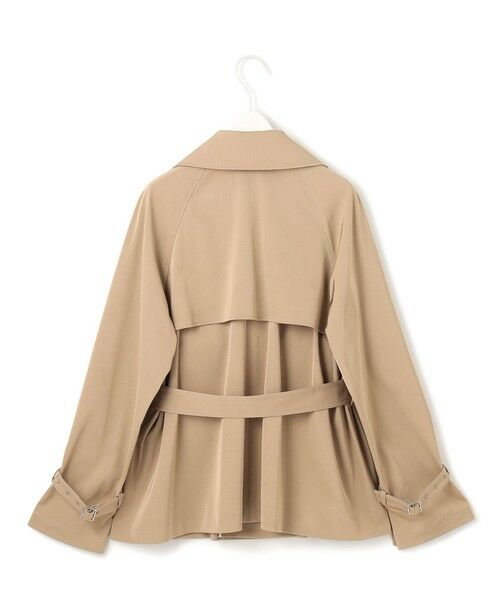 L size ONWARD(大きいサイズ) / エルサイズオンワード トレンチコート | トリアセコットンギャバジン ショートトレンチコート | 詳細4