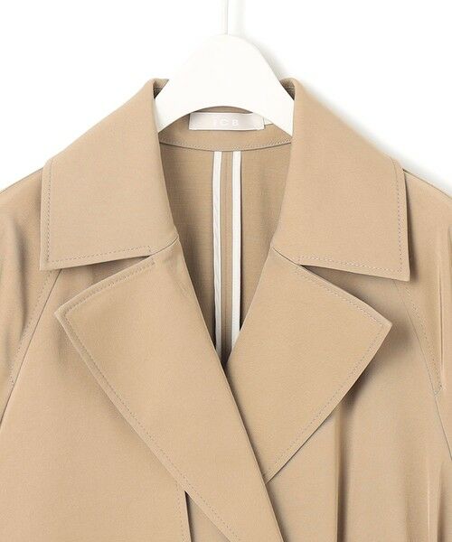 L size ONWARD(大きいサイズ) / エルサイズオンワード トレンチコート | トリアセコットンギャバジン ショートトレンチコート | 詳細5