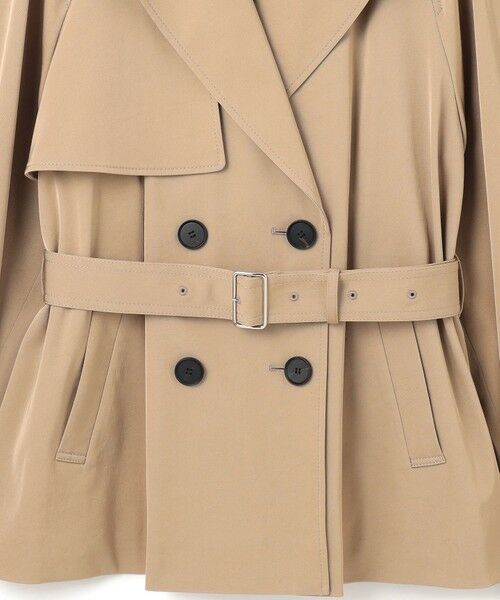 L size ONWARD(大きいサイズ) / エルサイズオンワード トレンチコート | トリアセコットンギャバジン ショートトレンチコート | 詳細7