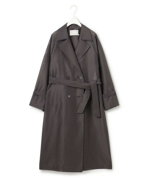 L size ONWARD(大きいサイズ) / エルサイズオンワード トレンチコート | シアーフォルムオーガン トレンチコート | 詳細6