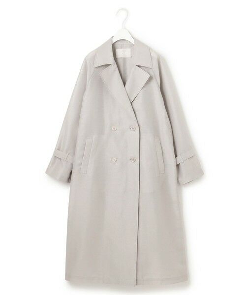 L size ONWARD(大きいサイズ) / エルサイズオンワード トレンチコート | シアーフォルムオーガン トレンチコート | 詳細22