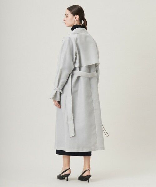 L size ONWARD(大きいサイズ) / エルサイズオンワード トレンチコート | シアーフォルムオーガン トレンチコート | 詳細11