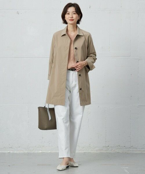 L size ONWARD(大きいサイズ) / エルサイズオンワード トレンチコート | 【洗える・撥水】ポリアーティローザ シングル トレンチコート | 詳細17