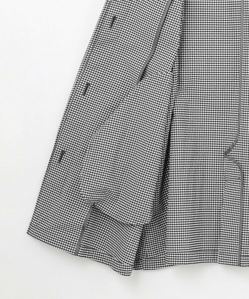 L size ONWARD(大きいサイズ) / エルサイズオンワード トレンチコート | 【洗える】Lightストレッチギンガム シングル トレンチコート | 詳細10