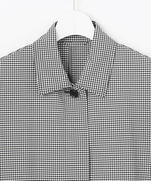 L size ONWARD(大きいサイズ) / エルサイズオンワード トレンチコート | 【洗える】Lightストレッチギンガム シングル トレンチコート | 詳細4