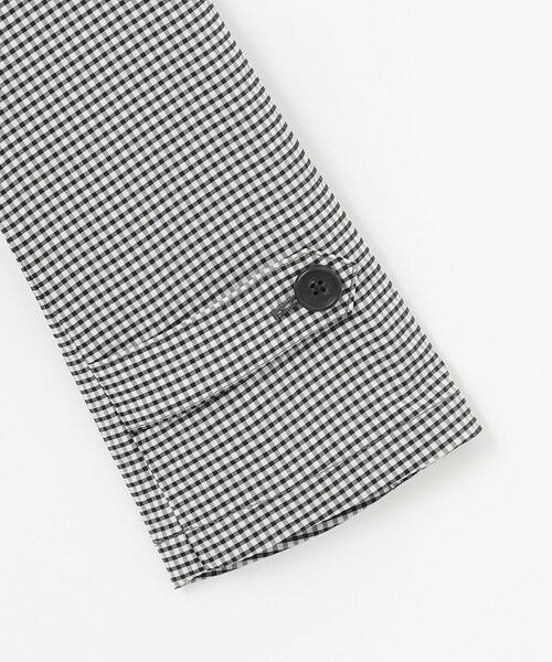 L size ONWARD(大きいサイズ) / エルサイズオンワード トレンチコート | 【洗える】Lightストレッチギンガム ダブル トレンチコート | 詳細8