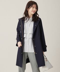 L size ONWARD(大きいサイズ) / エルサイズオンワード その他アウター | 【撥水・UVカット・洗える】フーデットロング コート