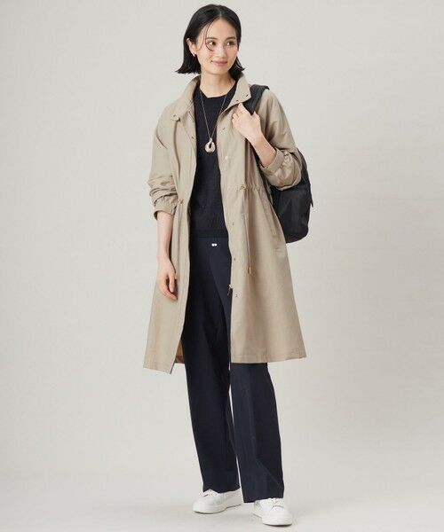 L size ONWARD(大きいサイズ) / エルサイズオンワード その他アウター | 【撥水加工・洗える】コットンナイロンタッサーライナー付きスタンドカラー コート | 詳細3