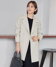 L size ONWARD(大きいサイズ) / エルサイズオンワード トレンチコート | 【洗える】エアフロートレンチ コート