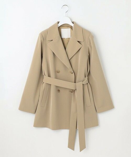 L size ONWARD(大きいサイズ) / エルサイズオンワード トレンチコート | 【洗える】エアフロートレンチ コート | 詳細19