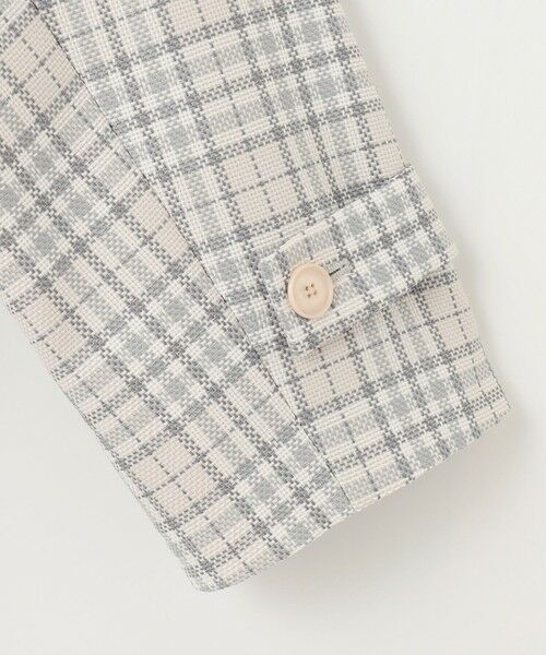 L size ONWARD(大きいサイズ) / エルサイズオンワード ステンカラーコート | 【洗える】オルタネートチェック コート | 詳細3