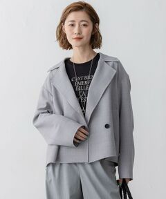 L size ONWARD(大きいサイズ) / エルサイズオンワード トレンチコート | TWライトリバー ショートトレンチコート