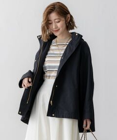 L size ONWARD(大きいサイズ) / エルサイズオンワード その他アウター | 【VERY3月号掲載/撥水加工】ライトツイル フーディーアウター