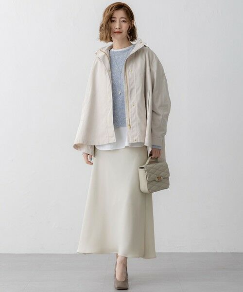 L size ONWARD(大きいサイズ) / エルサイズオンワード その他アウター | 【VERY3月号掲載/撥水加工】ライトツイル フーディーアウター | 詳細2