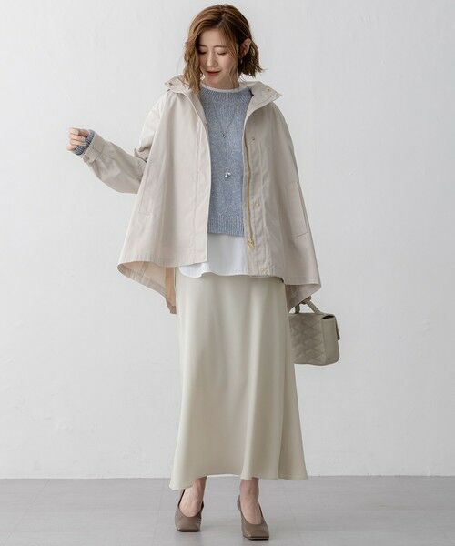 L size ONWARD(大きいサイズ) / エルサイズオンワード その他アウター | 【VERY3月号掲載/撥水加工】ライトツイル フーディーアウター | 詳細3