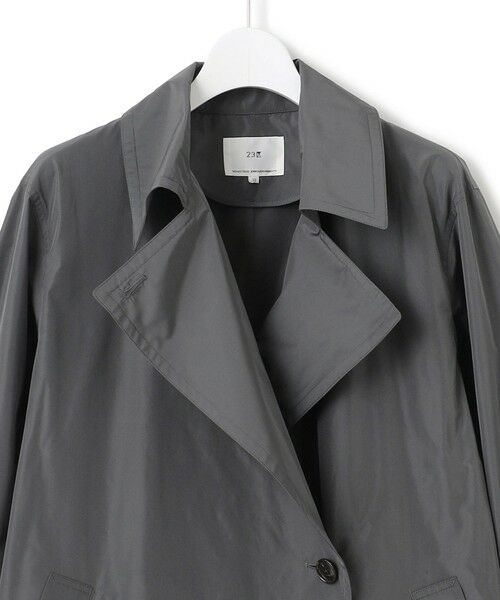 L size ONWARD(大きいサイズ) / エルサイズオンワード その他アウター | 【VERY3月号掲載/撥水加工/洗える】LIMONTA ハイカウントメモリータフタ コート | 詳細7